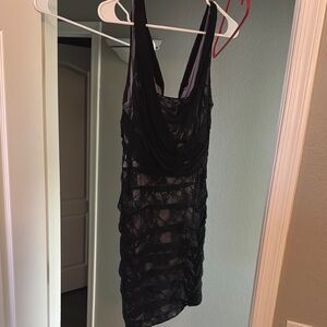 Express Black Lace Dress